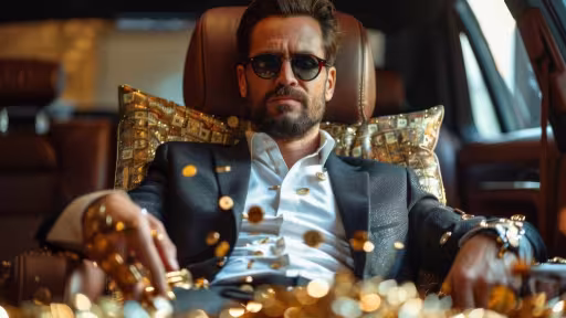 wealth-opulence-billionaire-surrounded-cash-gold-luxurious-car.jpg
